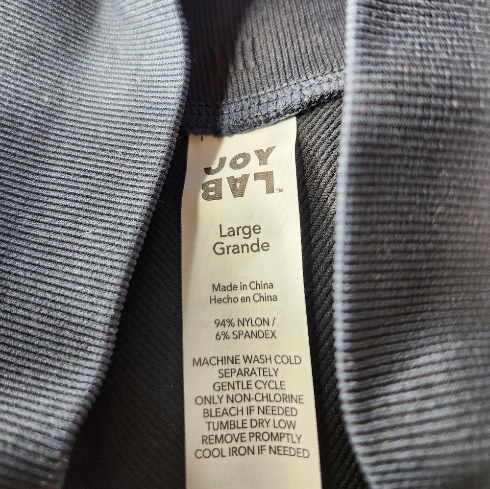 JoyLab Short Black High Rise Leggings Size L - Picture 5 of 8
